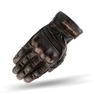 Guantes de aviador Shima marrón oscuro