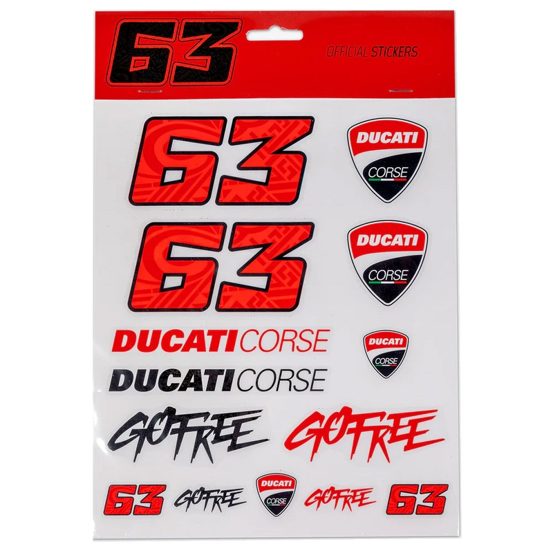 Juego de pegatinas de Francesco Bagnaia