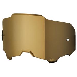 Visera dorada de espejo 100% ARMEGA para gafas de motocross (Antivaho)