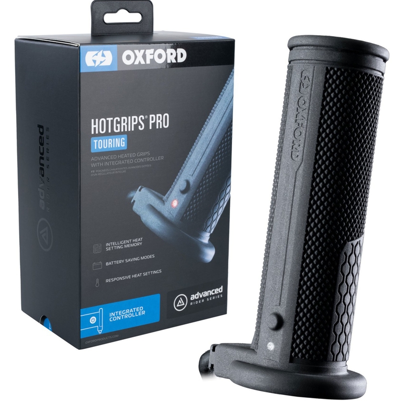 Puños calefactables Oxford Hotgrips PRO Touring con controles integrados en el puño