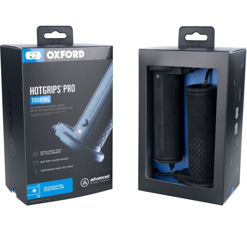 Puños calefactables Oxford Hotgrips PRO Touring con controles integrados en el puño