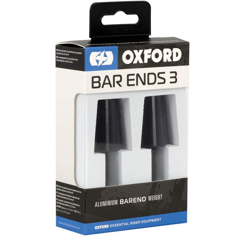 Oxford Bar Ends 3 pesos de manillar con reducción negro 1 par