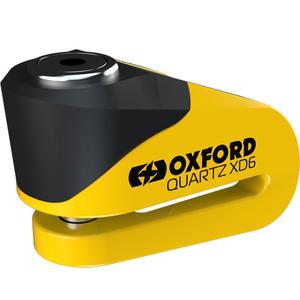 Candado de freno de disco Oxford Quartz XD6 amarillo-negro