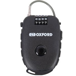 Candado de combinación retráctil Oxford negro