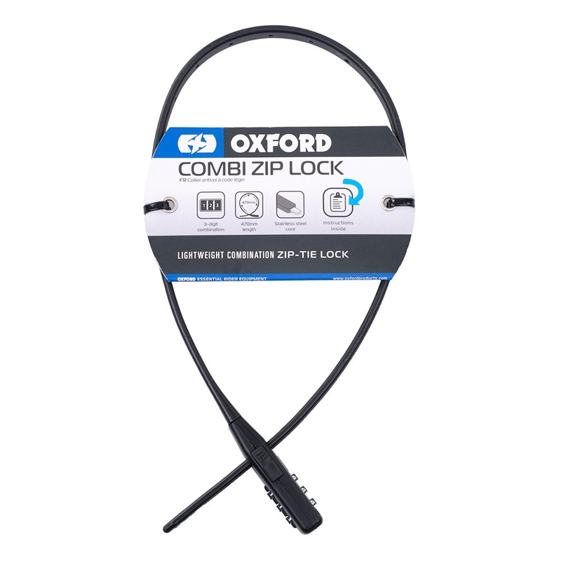 Oxford Combi Zip Lock para cascos y accesorios, negro