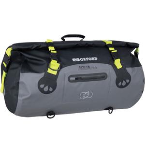 Oxford Aqua T-50 Roll Bag Bolsa impermeable de 50 l negro-gris-amarillo fluorescente