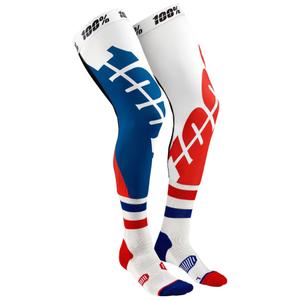 Medias hasta la rodilla 100% - USA REV blanco-azul-rojo