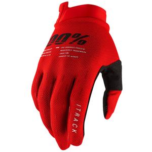 Guantes de motocross 100% - USA ITRACK rojo
