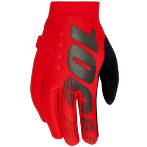 Guantes de motocross 100% - USA BRISKER rojo