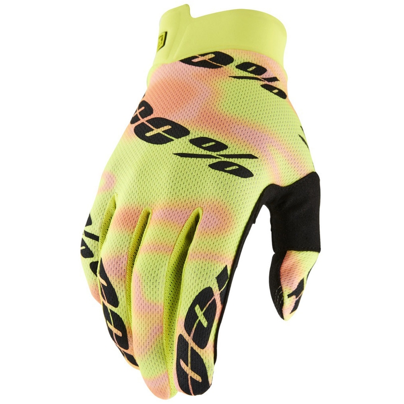 Guantes de motocross 100% - USA ITRACK amarillo-rosa