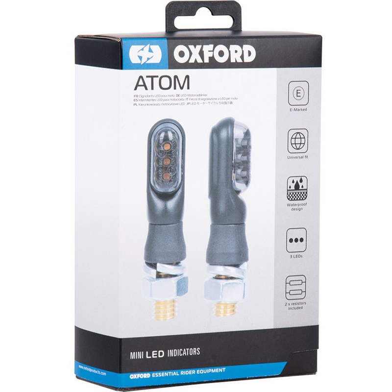 Intermitentes mini Oxford LED Atom con resistencias incluidas