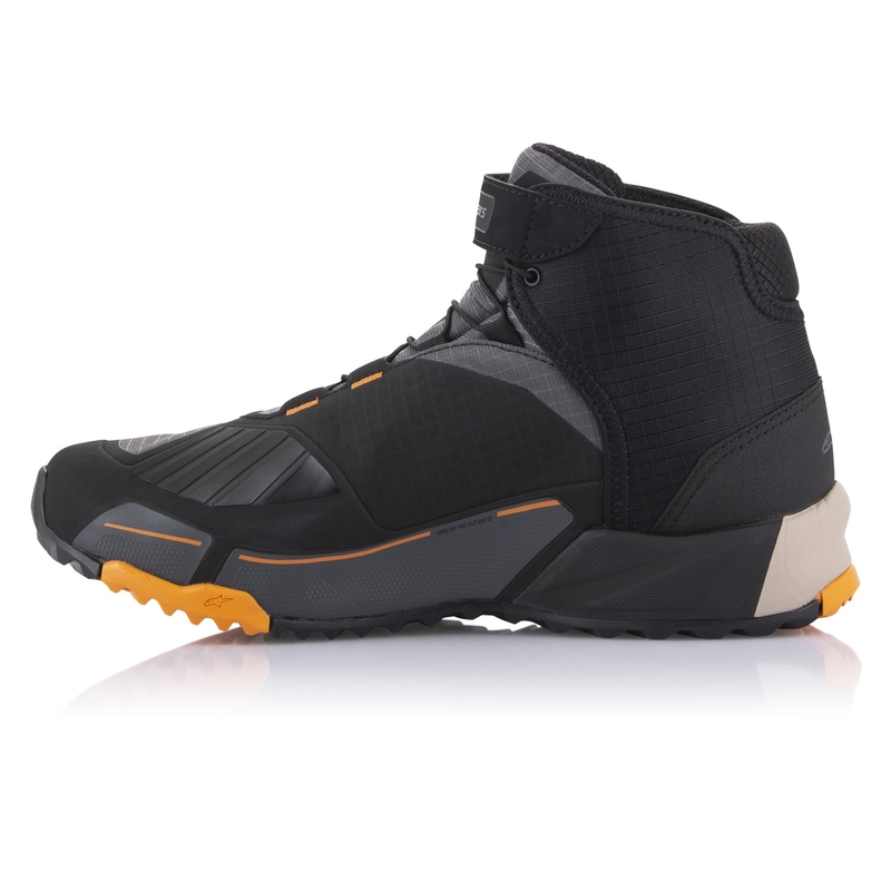 Botas de moto Alpinestars CR-X Drystar en negro, marrón y naranja