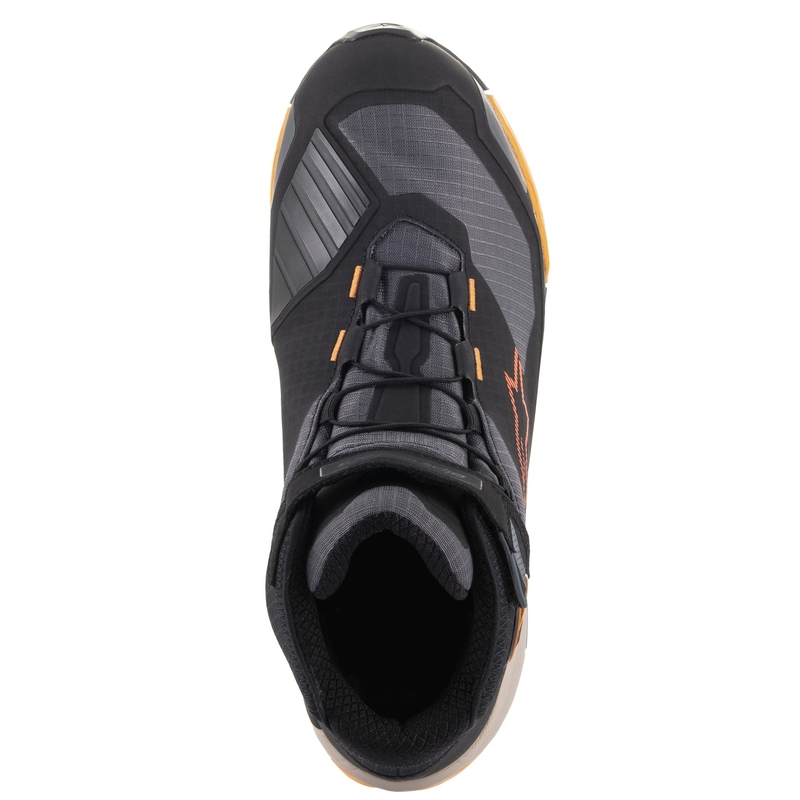 Botas de moto Alpinestars CR-X Drystar en negro, marrón y naranja