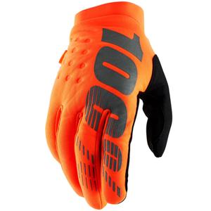 Guantes de motocross 100% - USA BRISKER naranja fluo-negro