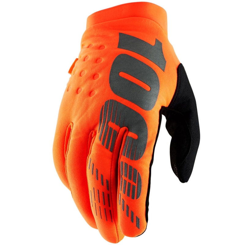 Guantes de motocross 100% - USA BRISKER naranja fluo-negro