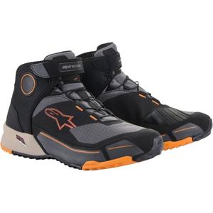 Botas de moto Alpinestars CR-X Drystar en negro, marrón y naranja