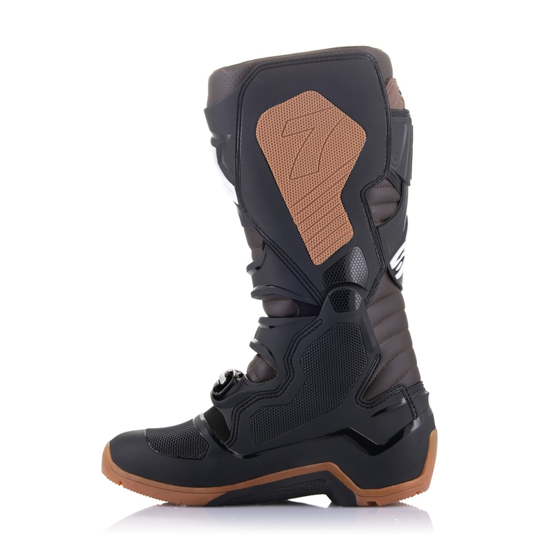 Botas de moto Alpinestars Tech 7 Enduro Negro-Marrón Oscuro