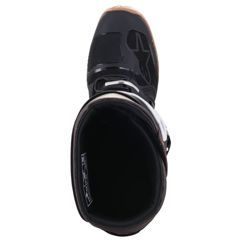 Botas de moto Alpinestars Tech 7 Enduro Negro-Marrón Oscuro