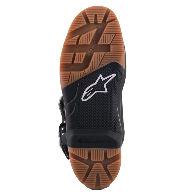 Botas de moto Alpinestars Tech 7 Enduro Negro-Marrón Oscuro