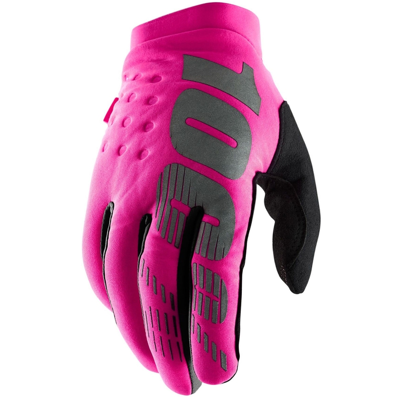 Guantes de motocross para mujer 100% USA BRISKER rosa-negro