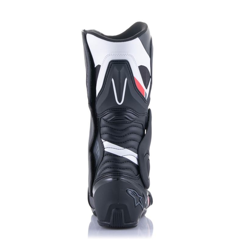 Botas de moto Alpinestars S-MX 6 en negro, blanco, gris y rojo