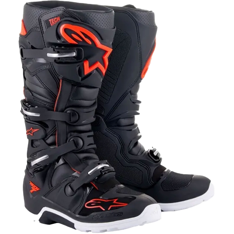 Botas de moto Botas de moto Alpinestars Tech 7 Enduro negro-rojo fluo-blancoTech 7 Enduro negro-rojo fluo-blanco