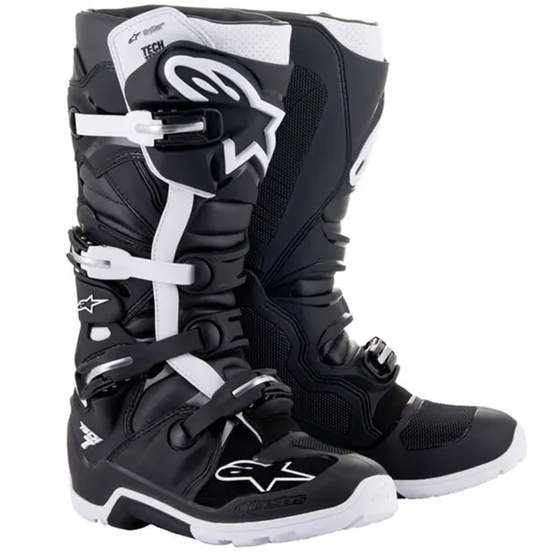 Botas de moto Alpinestars Tech 7 Enduro Drystar negro-blanco