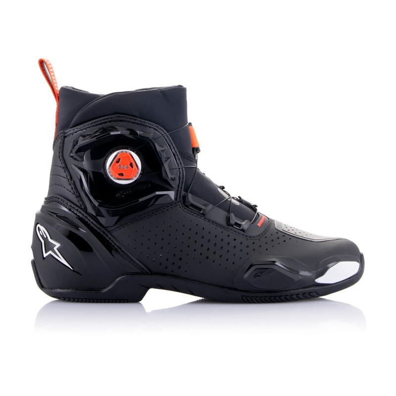 Botas de moto Alpinestars SP-2 negro-blanco-rojo fluorescente