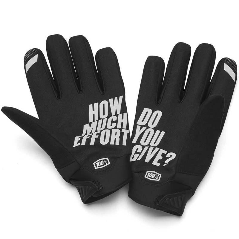Guantes de motocross 100% - USA BRISKER negro