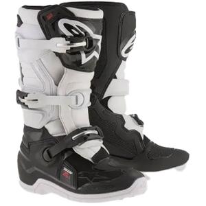Botas de moto para niños Alpinestars Tech 7 S negro-blanco