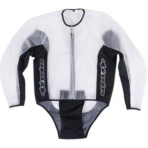 Chaqueta impermeable Alpinestars Racing transparente y negra