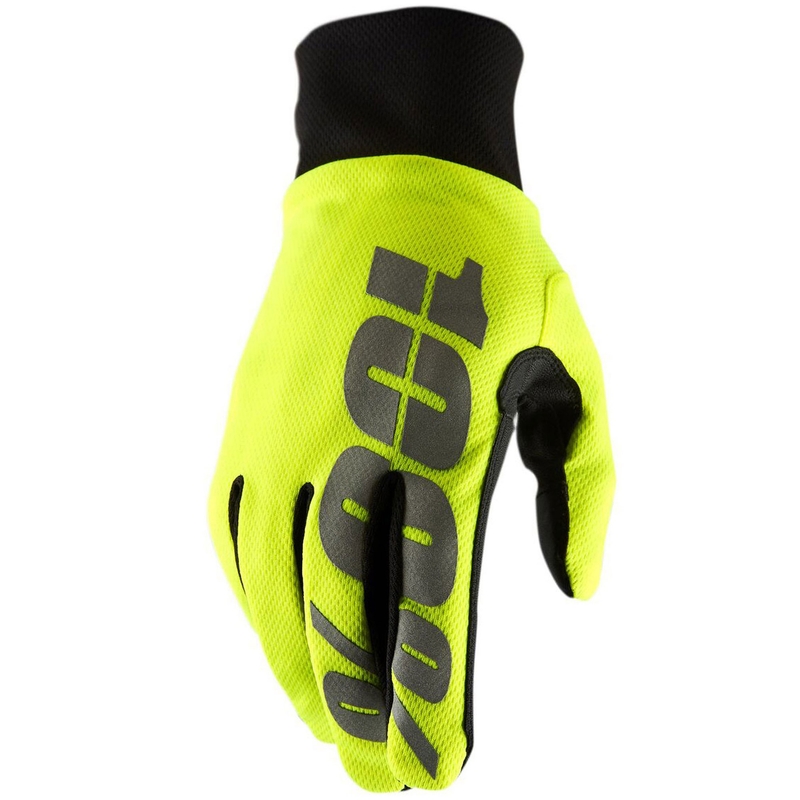 Guantes de motocross 100% HYDROMATIC amarillo neón