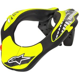 Protector de cuello infantil Alpinestars Neck Support Youth, amarillo fluorescente/negro