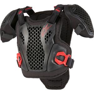 Protector de pecho juvenil Alpinestars Bionic Action negro-rojo