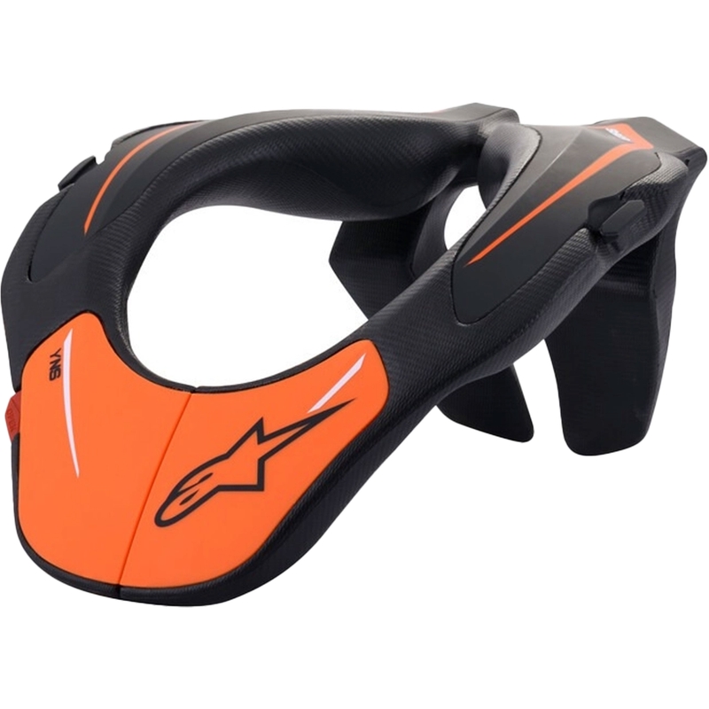Protector de cuello Alpinestars Neck Support Youth Negro y Naranja
