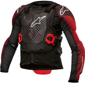 Protector corporal juvenil Alpinestars Bionic Tech negro, blanco y rojo