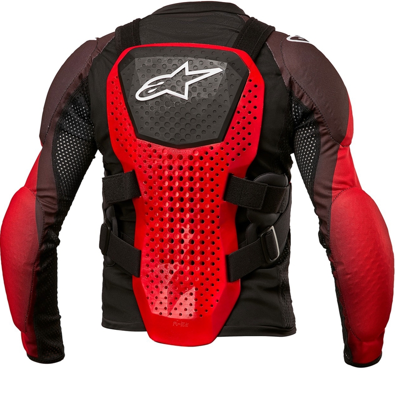 Protector corporal juvenil Alpinestars Bionic Tech negro, blanco y rojo