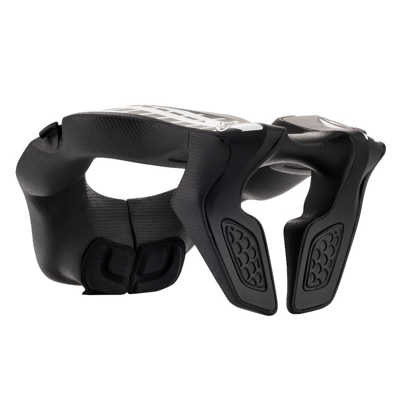 Protector de cuello infantil Alpinestars Neck Support Youth en blanco y negro