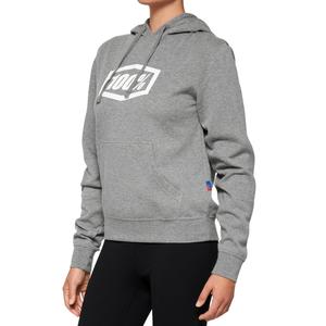 Sudadera de mujer 100% algodón USA ICON gris