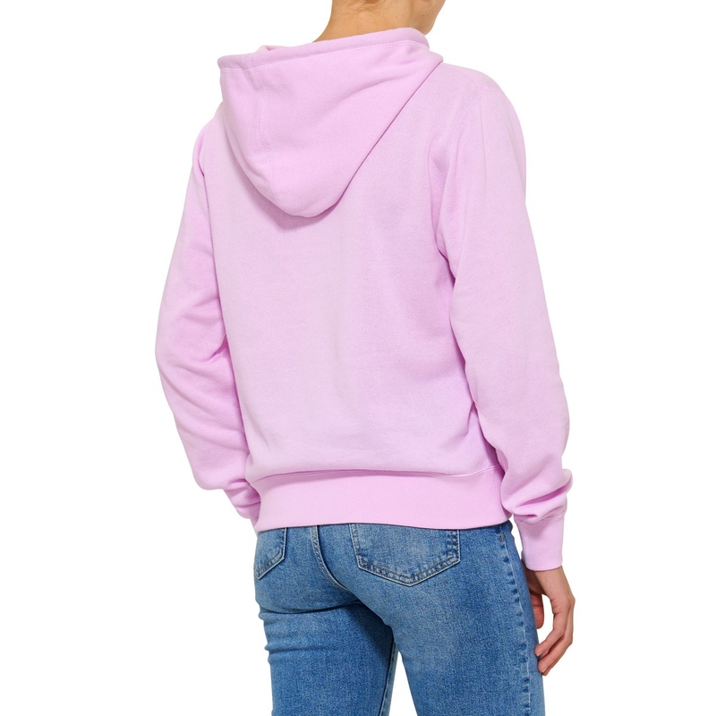 Sudadera de mujer 100% algodón USA VARSITY rosa