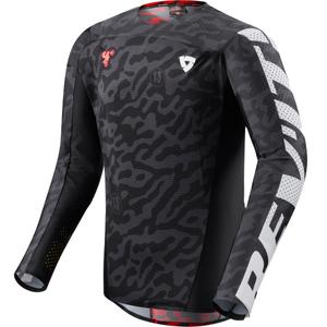Camiseta de motocross negra Revit Thirteen