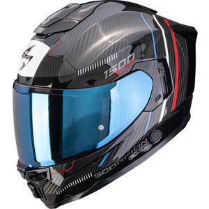 Casco integral de moto Scorpion EXO-1500 Carbon Air Zity negro-rojo-azul