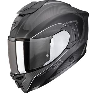 Casco de moto integrado Scorpion EXO-1500 Carbon Air Mundi negro mate-plata