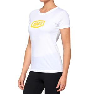Camiseta de mujer 100% algodón USA AVALANCHE blanca