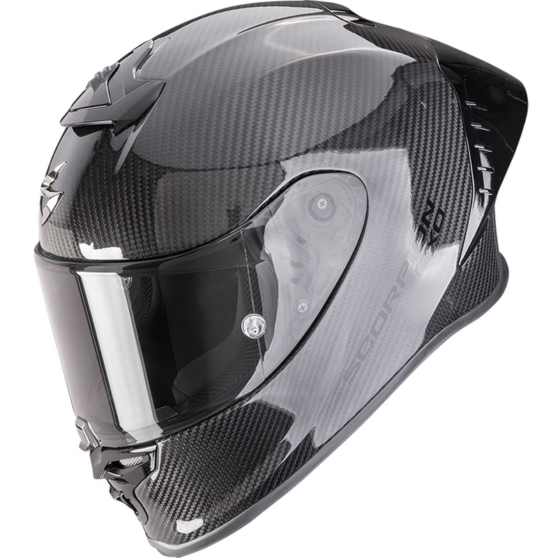 Casco integral de motocicleta Scorpion EXO-R1 EVO II Carbon Air Solid, color negro