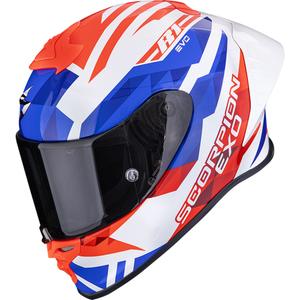 Casco integral de moto Scorpion EXO-R1 EVO II Air Valere blanco-rojo-azul