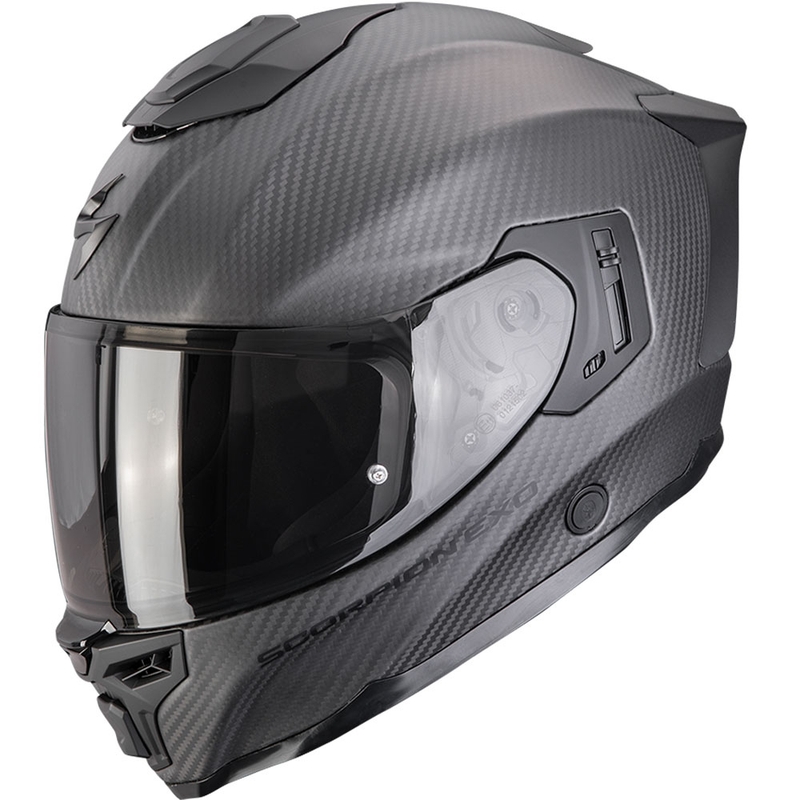 Casco integral de motocicleta Scorpion EXO-1500 Carbon Air Solid, negro mate