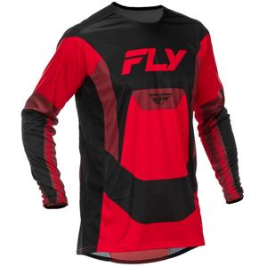 Camiseta de motocross FLY Racing Lite negro-rojo II