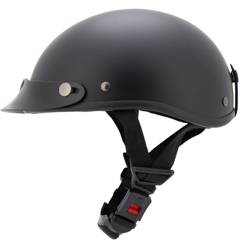 Casco de motocicleta Louis Braincap negro