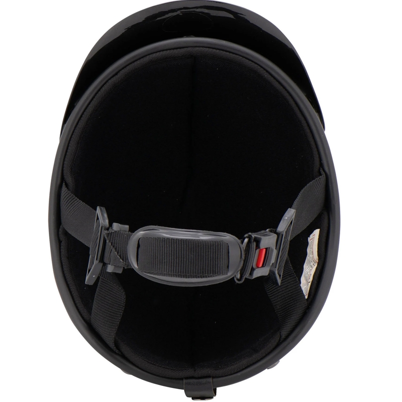 Casco de motocicleta Louis Braincap negro